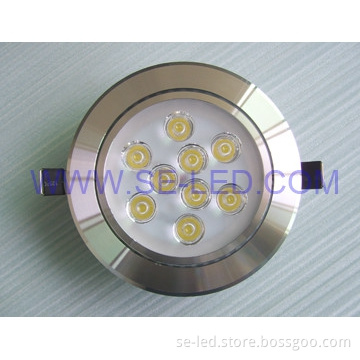 9W Bridgelux White Recessed LED Ceiling Light